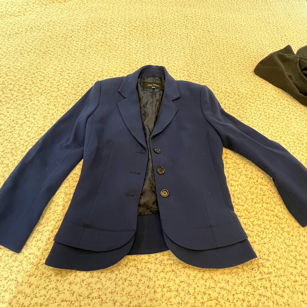 Pink Tartan Midnight Blue Jacket